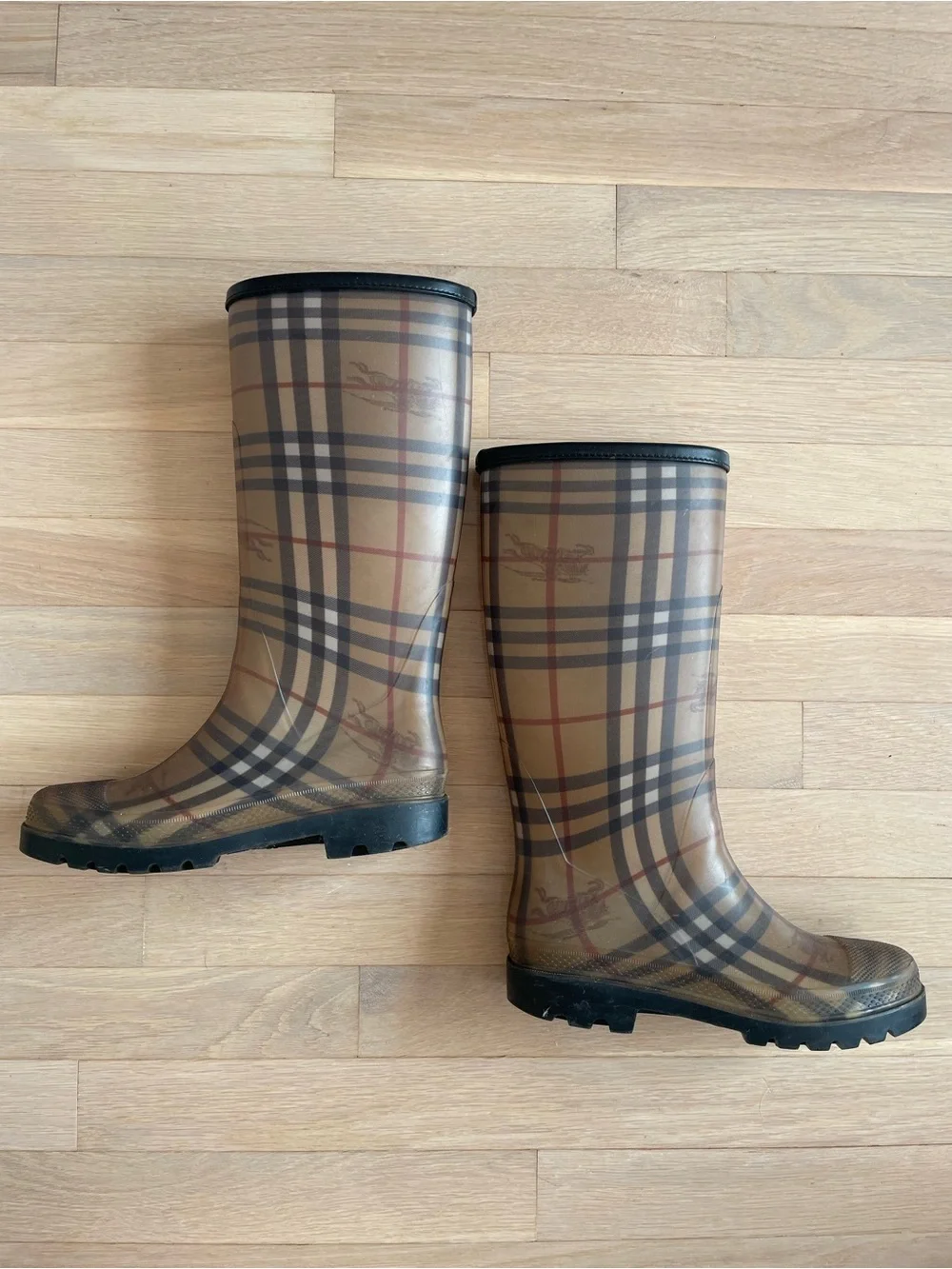 Burberry Classic Plaid Rain Boots